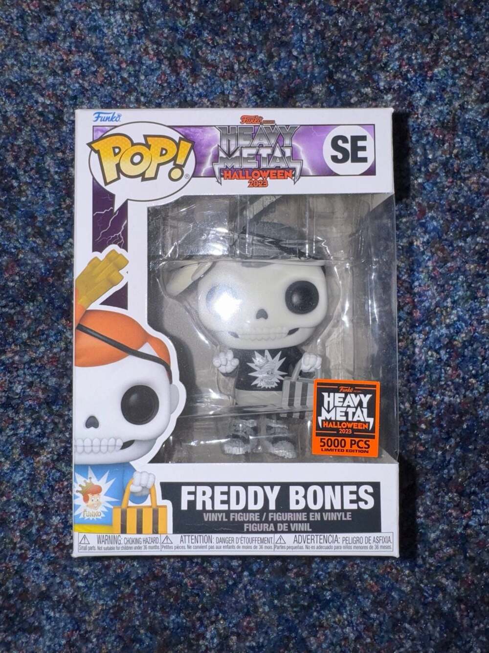 Funko Pop! Heavy Metal Halloween 2023 Freddy Bones Limited Edition 5000 Pieces